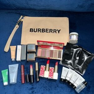 Luxury brand samples Chanel Estée Lauder Lancome Burberry